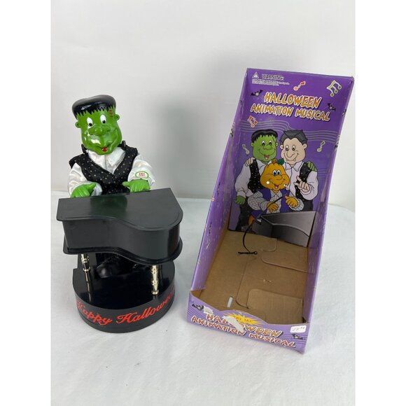 Halloween Animated Musical Frankenstein Piano Playing Good Golly Miss Molly - Picture 2 of 8